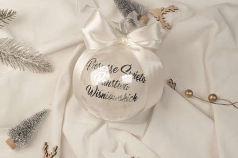 bombka akrylowa ze zdjęciem