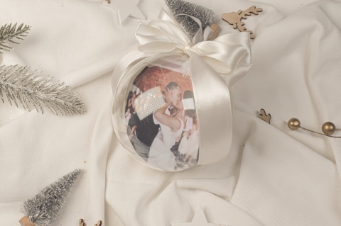 bombka akrylowa ze zdjęciem