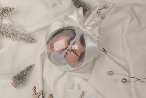 bombka akrylowa ze zdjęciem