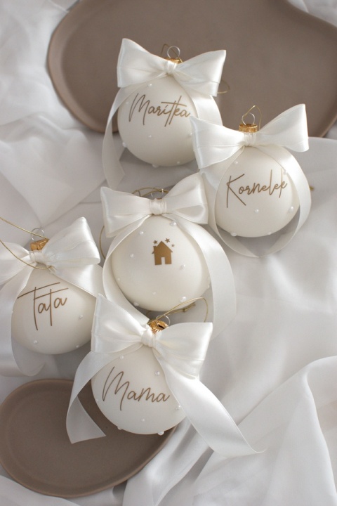 bombka mleczna z perełkami