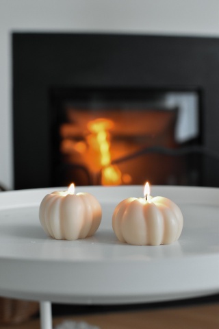 świeczka wolnostojąca jesienna