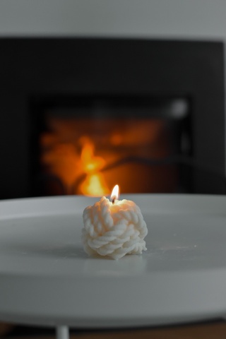 świeczka wolnostojąca wooly