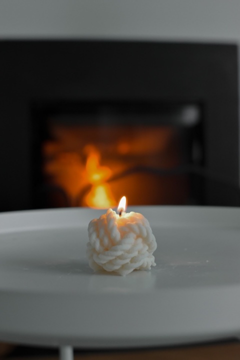 świeczka wolnostojąca wooly